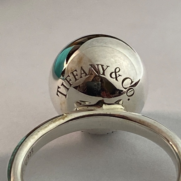Tiffany 12mm hardware ring 925 silver size 5.5 New with box Sold out! - Picture 2 of 10